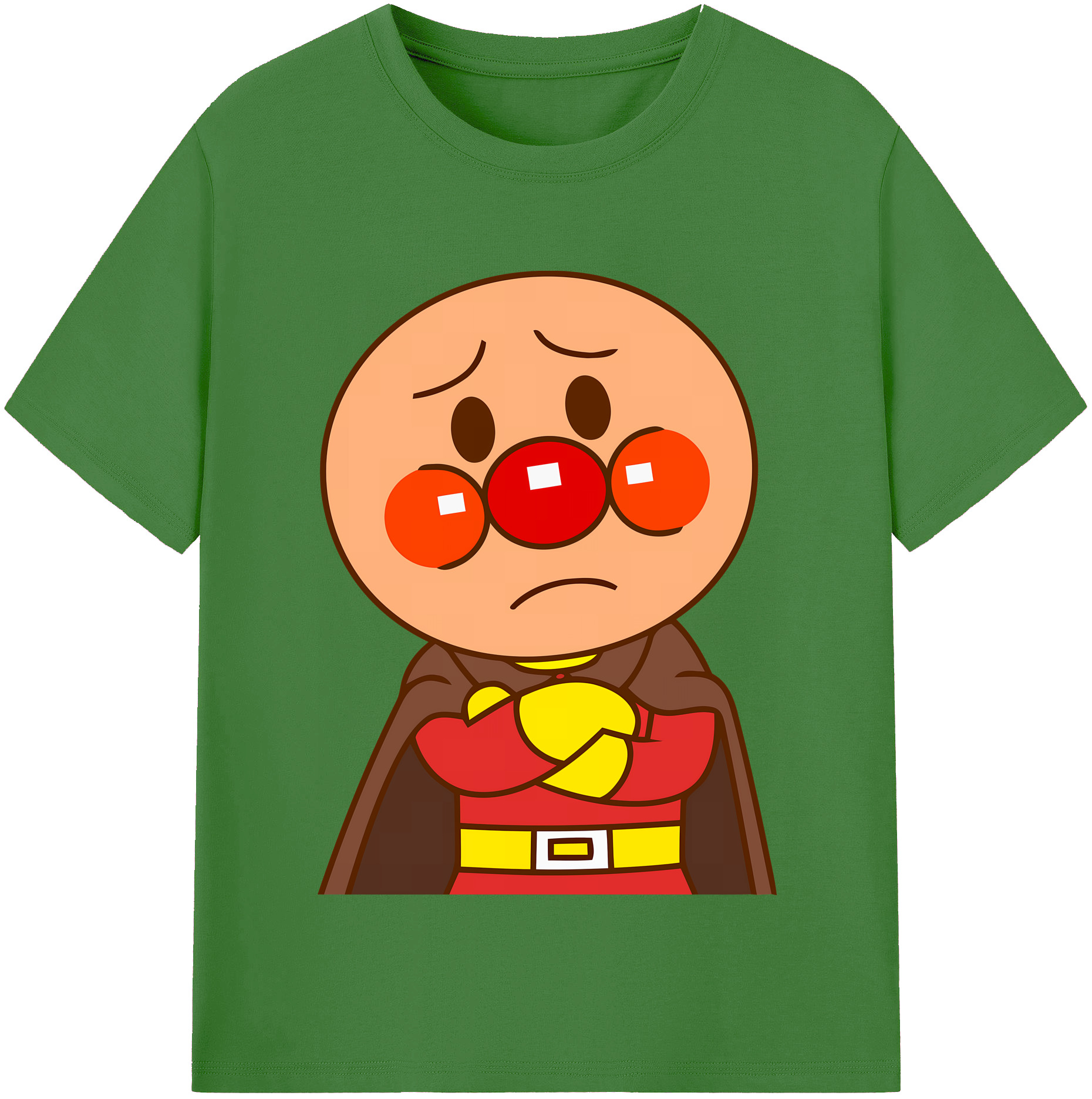 （画像用） アンパンマン Anpanman レディースカジュアルプリントTシャツ（綿100％）